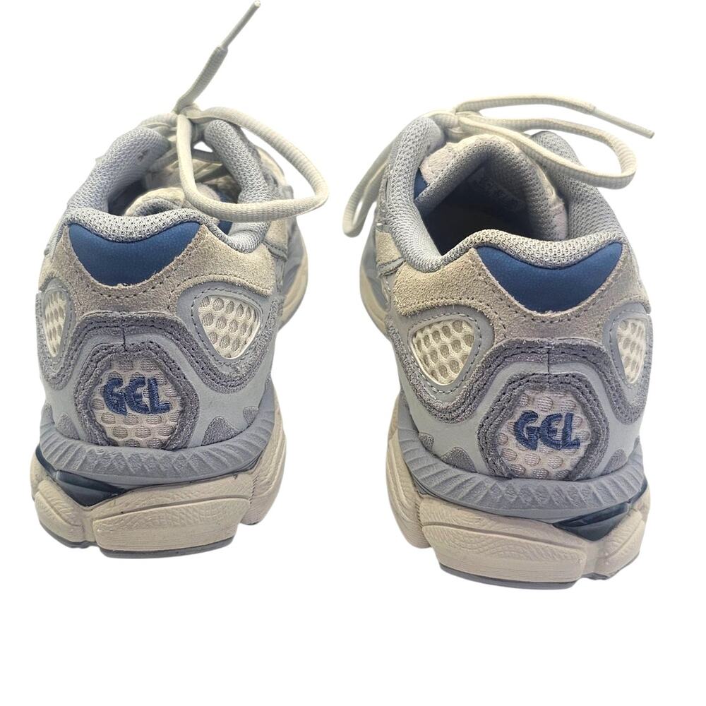 Asics Ivory Mid Gray Blue Sport Style Gel-NYC Sporty Casual Sneaker - Picture 6 of 10